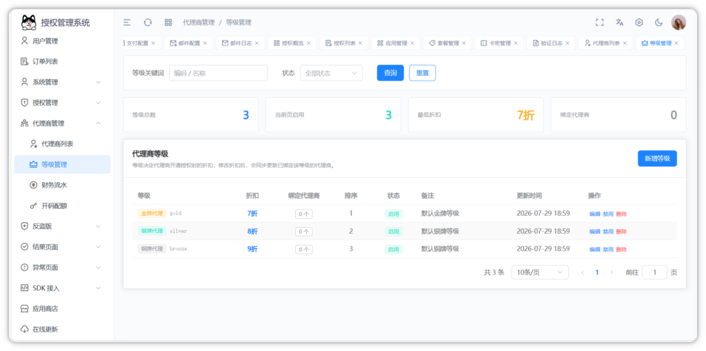 图片[23]-Auth Pro授权系统后台截图完整版-阿新分享站