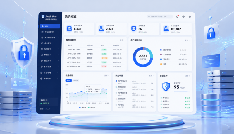Auth Pro授权系统后台截图完整版-阿新分享站